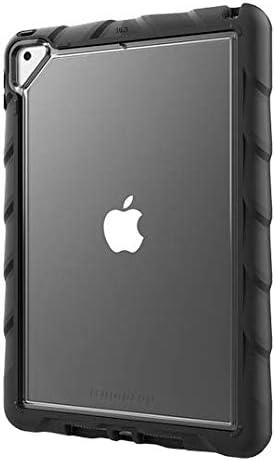 Gumdrop DropTech Clear for iPad 10.2 Case - For Apple iPad (7th Generation) Tablet - Apple Logo - Clear, Black - Scratch Resistant, Impact Resistant, Drop Resistant, Shock Absorbing, Smudge Resistant,