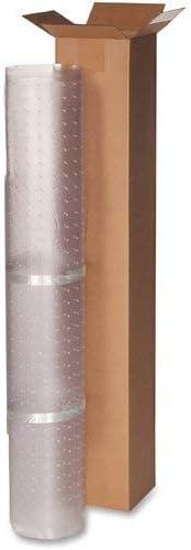 Lorell - Standard Lip Low-pile Chairmat - Carpeted Floor - Lip Size 10" - Vinyl - Clear - 48"
