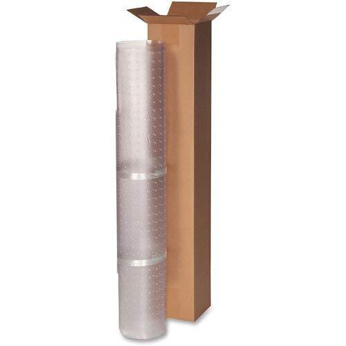 Lorell - Standard Lip Low-pile Chairmat - Carpeted Floor - Lip Size 10" - Vinyl - Clear - 48"