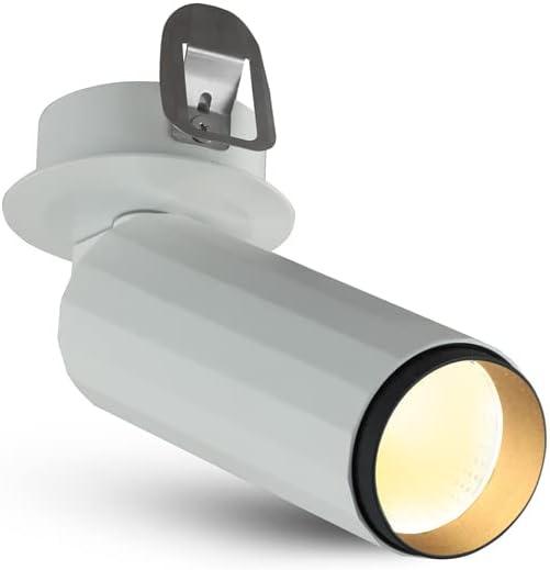 Orbit Integrated LED ETL Certified Adjustable Flush Mounted Spotlight, Beam Angle 36, White