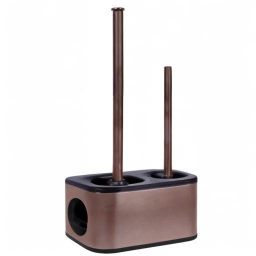 Blue Donuts Blue Donuts Metal Toilet Brush Set