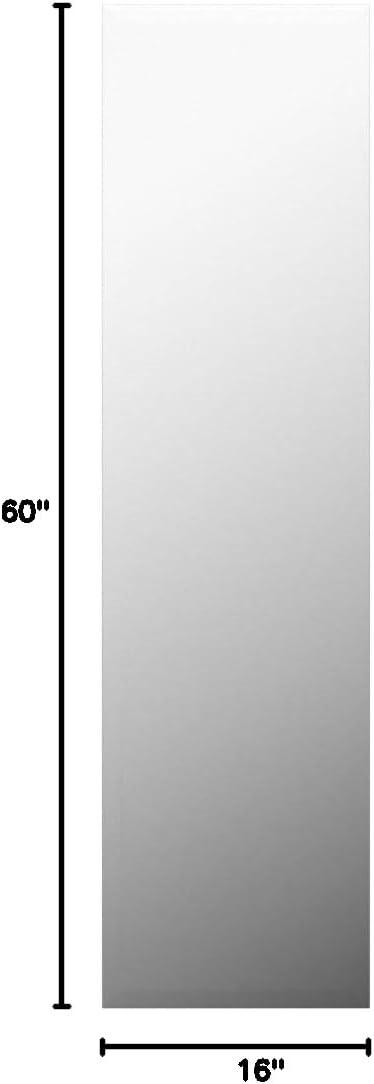 Frameless 16" x 60" Beveled Full-Length Rectangular Mirror