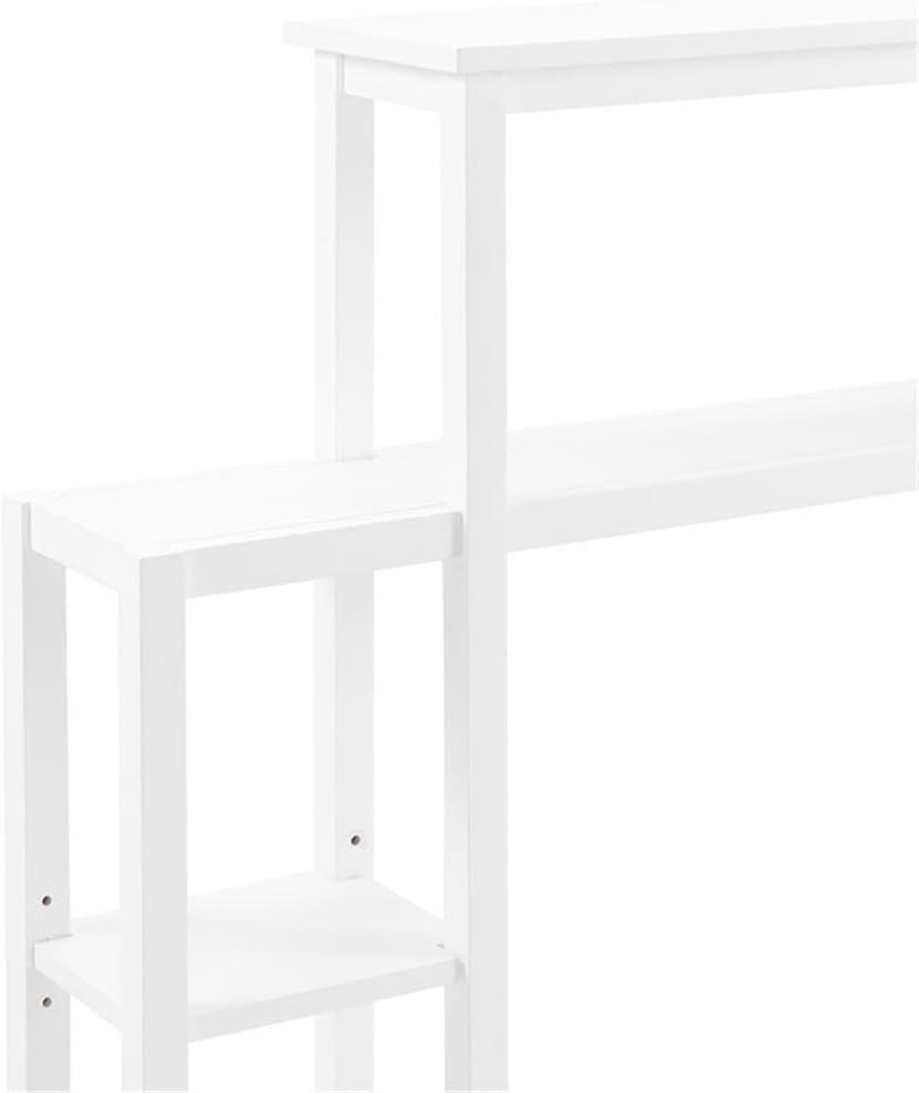 Dover Over the Toilet Organizer with Side Shelving White - Alaterre Furniture