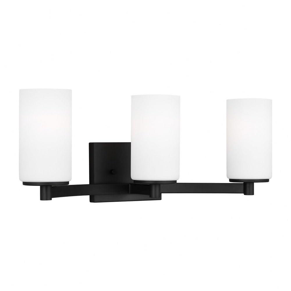 Satin Brass 3-Light Dimmable Bath Vanity Fixture