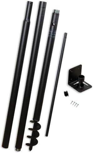 Universal Mounting Pole Kit - Great for Post-Mounted Bird Houses and Bird Feeders, Heavy Duty Pole with Threaded Connections