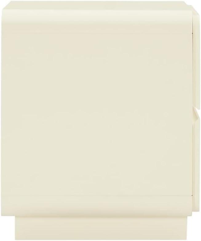 Sagura Nightstand Cream 28"W x 19"D x 22.2"H