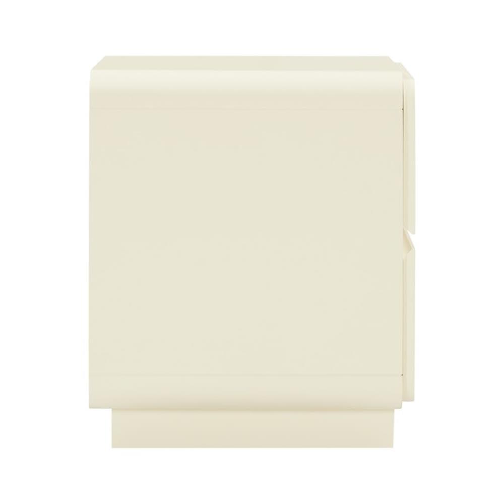 Sagura Nightstand Cream 28"W x 19"D x 22.2"H