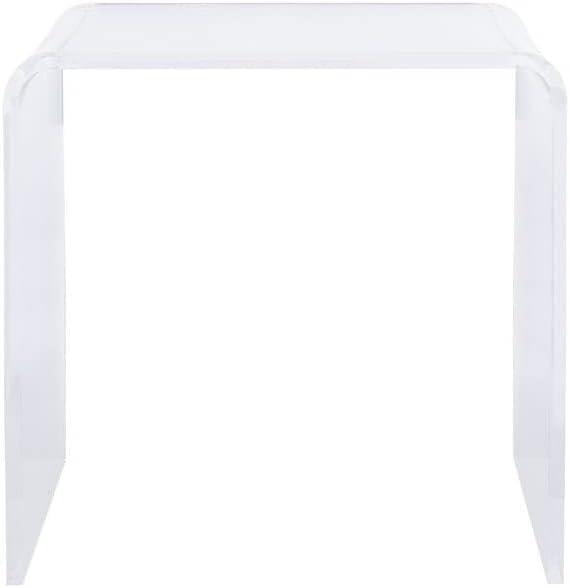 Pryor Acrylic Side Table - Clear - Safavieh.