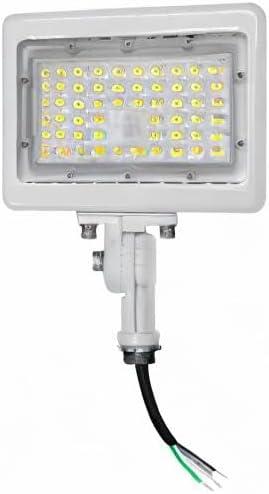 White 50W LED Outdoor Flood Light with Adjustable Mount