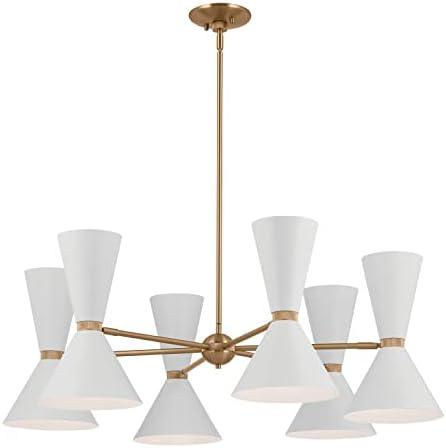 Kichler 52566 Phix 12 Light 39" Wide Chandelier - Champagne Bronze / White