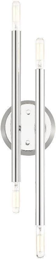 Livex Lighting Soho 4 - Light Wall Light in  Polished Chrome