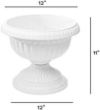 Novelty Grecian Urn Planter, White 12 inch