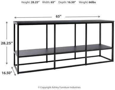 Signature Design by Ashley Contemporary Donnesta 65" TV Stand  Gray/Black