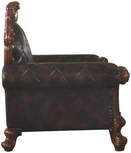 Faux Leather Armchair