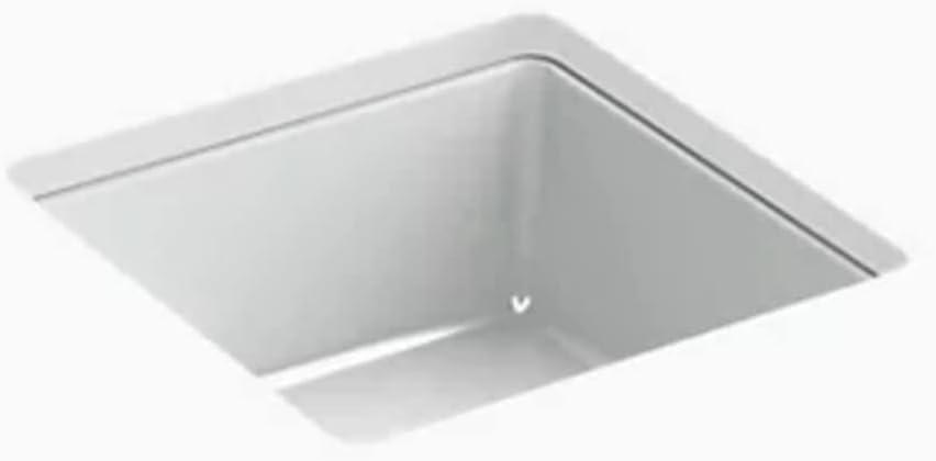 Verticyl Vitreous China Square Undermount Bathroom Sink with Overflow