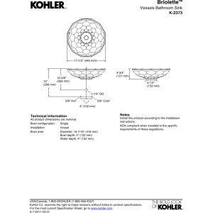 Kohler Briolette, Artist Editions Oval Faceted Glass Bathroom Vessel Sink