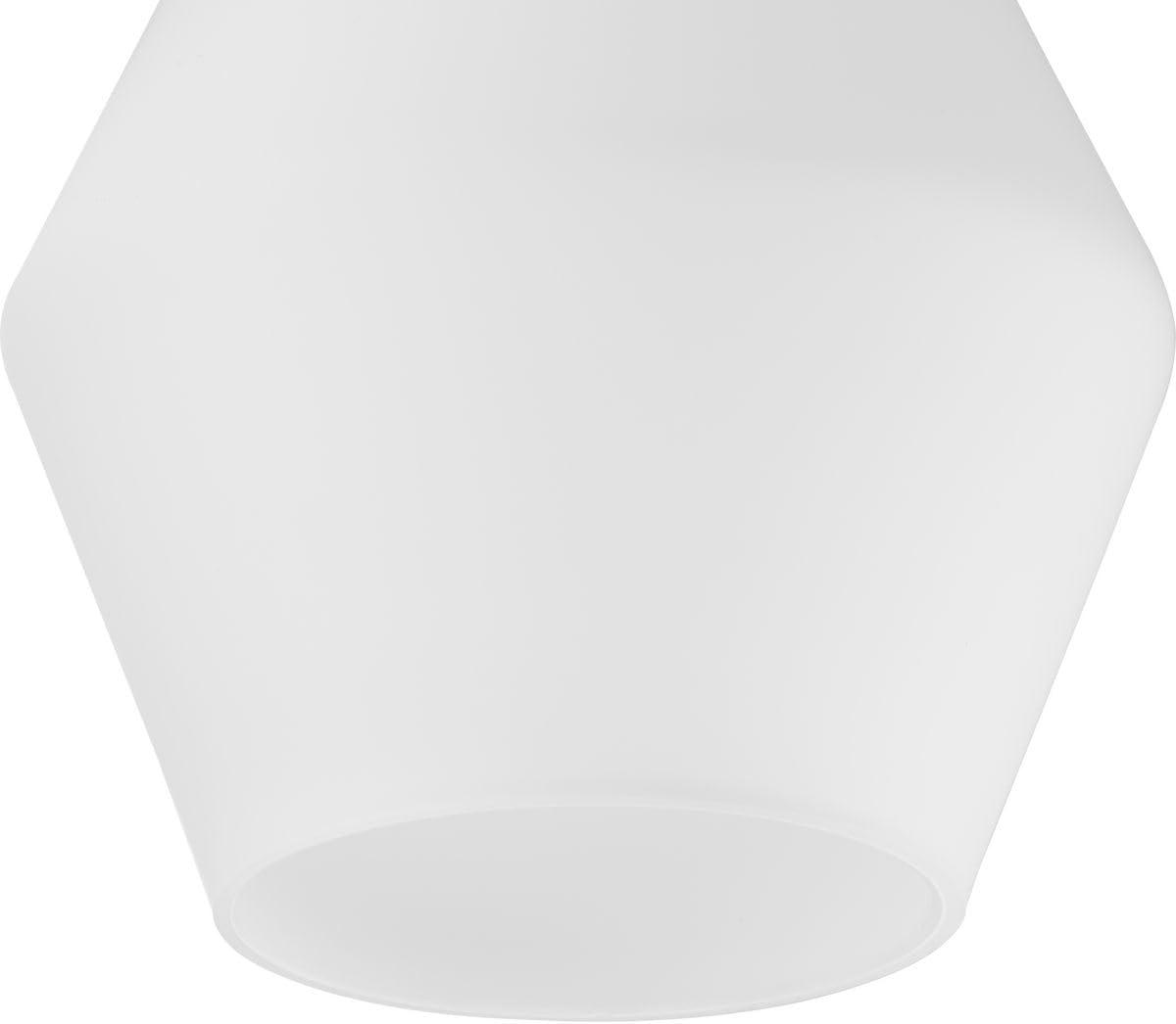 Progress Lighting Copeland 3-Light Vanity Light, Matte Black, Opal Glass