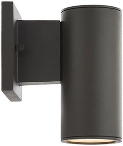 WAC Lighting Cylinder 1-Light LED 3000K Up & Down Aluminum Wall Light in Bronze