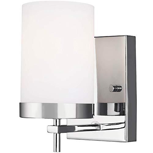 Zire Minimalist Chrome Cylinder Wall Sconce, Direct Wired