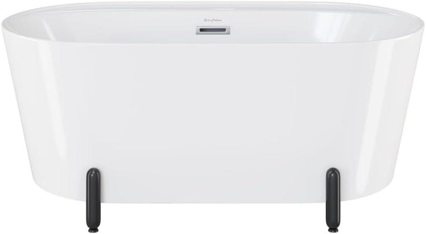 Swiss Madison Monaco 59" Freestanding Bathtub With Matte Black Stand SM-FB1002MB