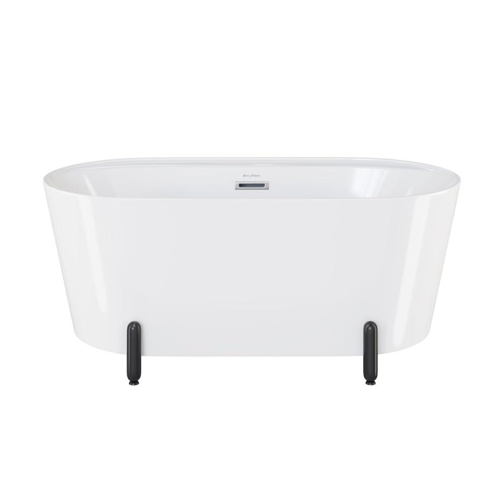 Swiss Madison Monaco 59" Freestanding Bathtub With Matte Black Stand SM-FB1002MB