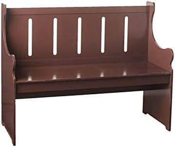 The Lakeside Collection Pew Style Benches - Weathered Wood