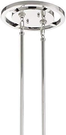 Aries 20-Light Polished Nickel and Crystal Chandelier