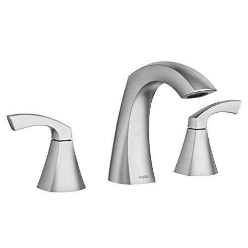 Moen Lindor Brushed Nickel Widespread Bathroom Sink Faucet 8 - 16 in.