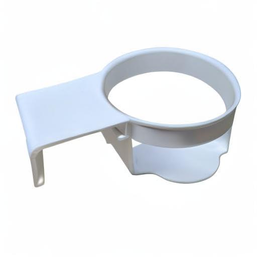Lawn Chair USA White Cup Holder Attachment Enhance Your Outdoor Relaxation Experience