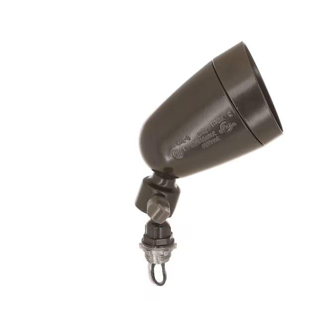 Hubbell 120 -Watt EQ LED Bronze 1 -Head Switch-Controlled Flood Light with Adjustable 1000