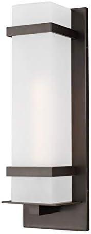 Generation Lighting Alban 1 -Light 24.63-in H Antique Bronze Hardwired Outdoor Wall Light
