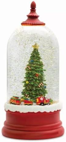 Melrose Christmas Tree Jar Snow Globe 10.5"H