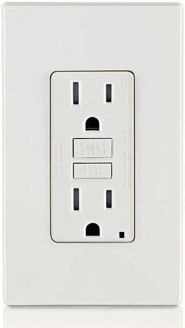 Leviton Smartlockpro Series 15A Self Test Tamper Resistant GFCI Outlet GFTR1-W