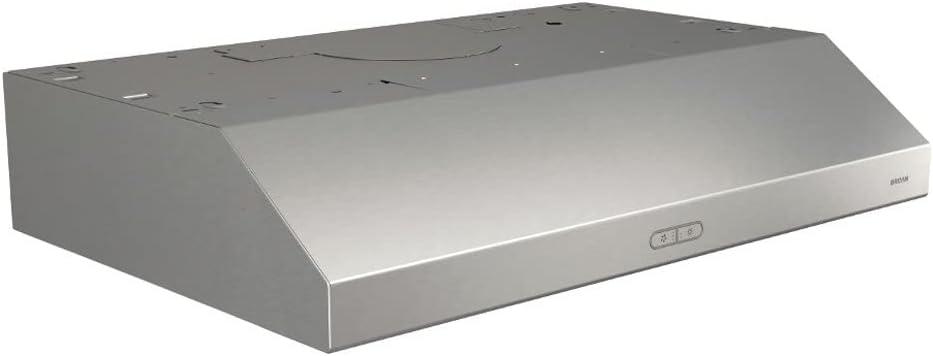 Broan NuTone Broan NuTone 36" Steel 375 CFM Convertible Under Cabinet Range Hood with Mesh Filter BCDF136SS