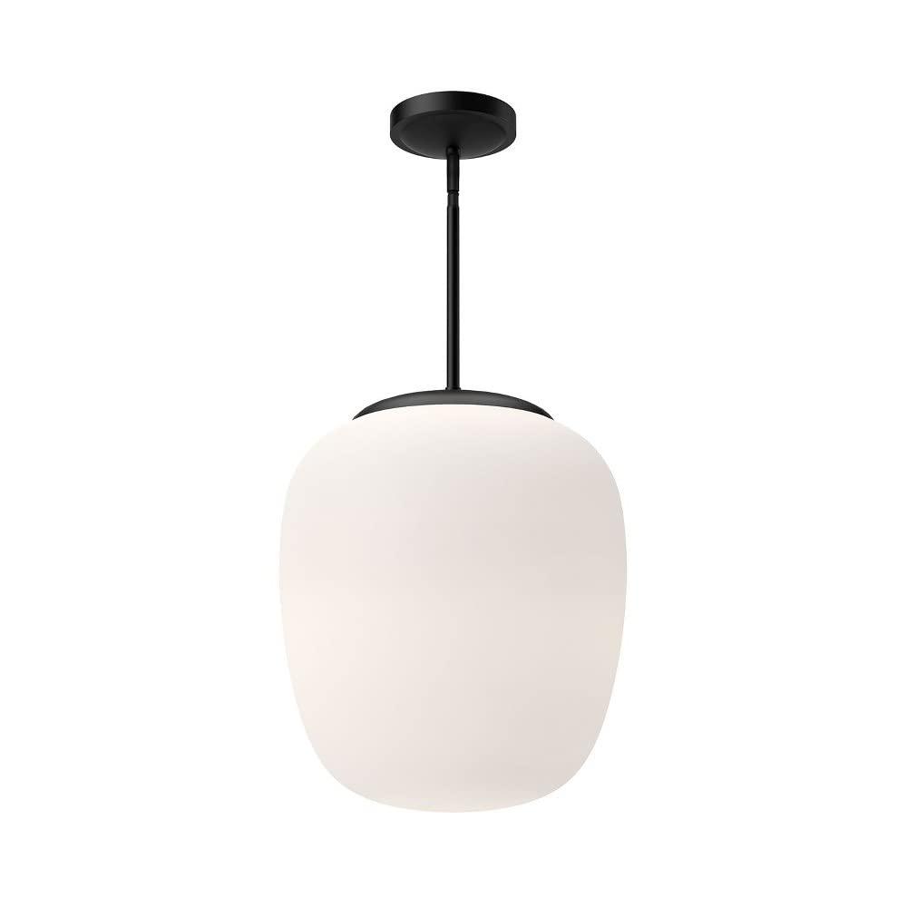 Holden Single Light Glass Steel Pendant