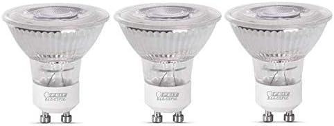 White Frosted LED GU10 Twist & Lock Light Bulbs (3-Pack)