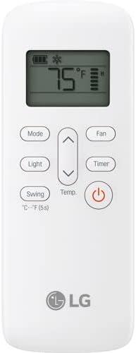 LG 8,000 BTU DOE / 12,000 BTU ASHRAE Smart Portable Air Conditioner, Cools 400 Sq.Ft.