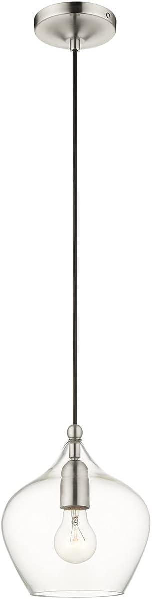 Livex Lighting Pendants 1 - Light Pendant in  Brushed Nickel