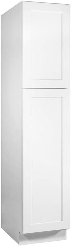 Design House 613588 Brookings Fully Assembled Shaker Style Pantry Kitchen Cabinet 18x84x24, White