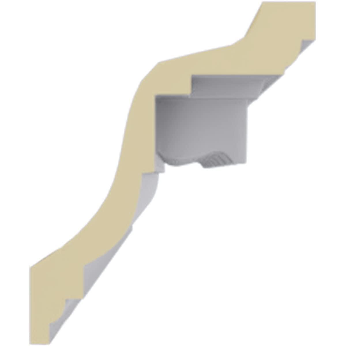 Ekena Millwork Dentil 4.5'' H x 96.13'' W x 3.75'' D Urethane Crown