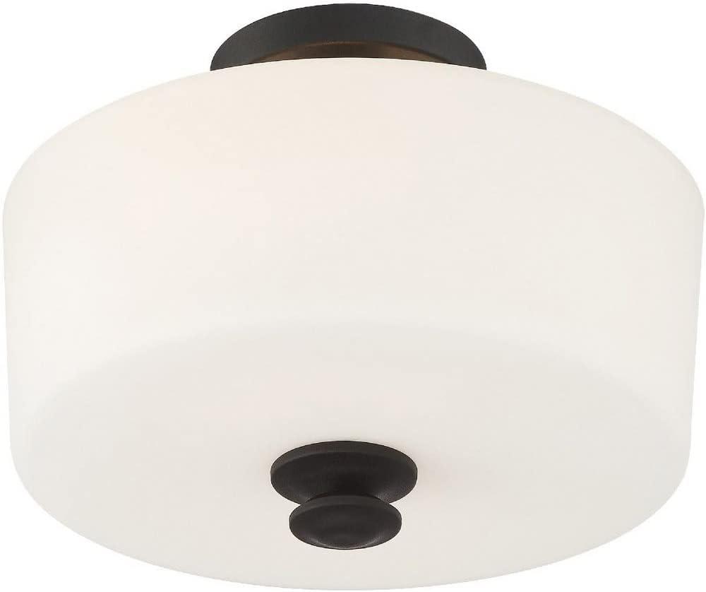 Crystorama Lighting - Two Light Ceiling Mount - Travis - 2 Light Flush Mount in