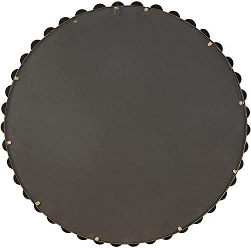 Marlowe Beaded Round Metal Wall Mirror
