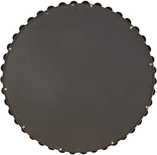 Marlowe Beaded Round Metal Wall Mirror