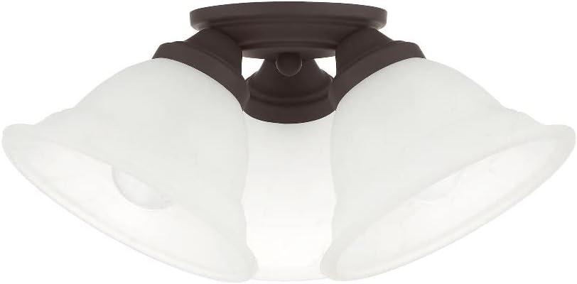Livex Lighting Wynnewood 3 - Light Flush Mount in  Black