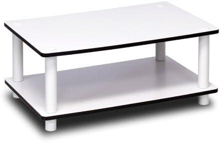 Furinno 11173 Just 3-Tier No-Tools Coffee Table, White