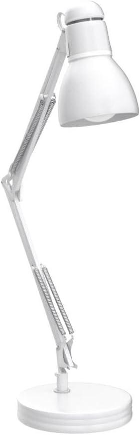 Adjustable 28" Matte White Swing Arm Kids' Desk Lamp