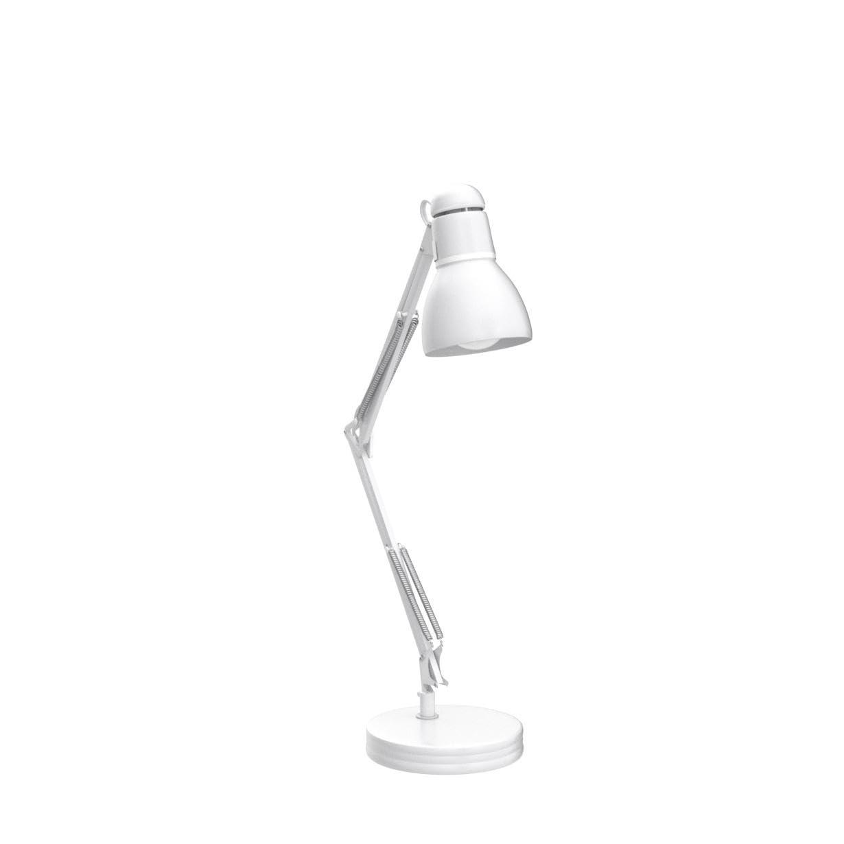 28" Architect Swing Arm Kids' Desk Lamp Matte White - Globe Electric: UL Listed, Metal Shade, 60W Max