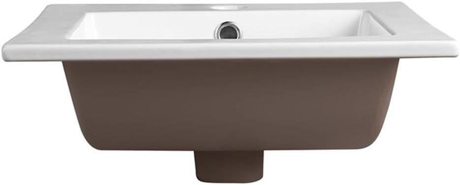 Fresca Allier 16.25'' White Ceramic Rectangular Bathroom Sink with Overflow