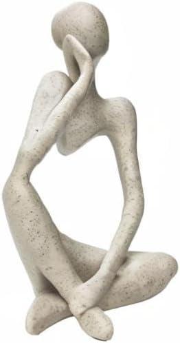 Sandstone Resin Abstract Thinker Statue for Home Decor