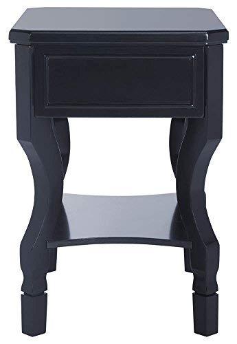 Alaia 1 Drawer Nightstand - FOX6275 - Navy - Safavieh Couture